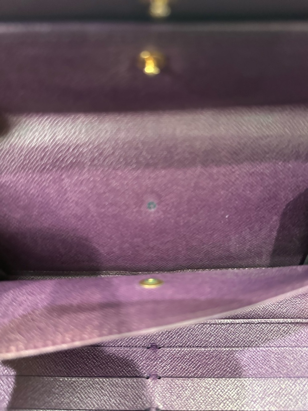 Louis Vuitton Epi Leather Long Wallet Black Purple Interior Continental - Picture 9 of 11